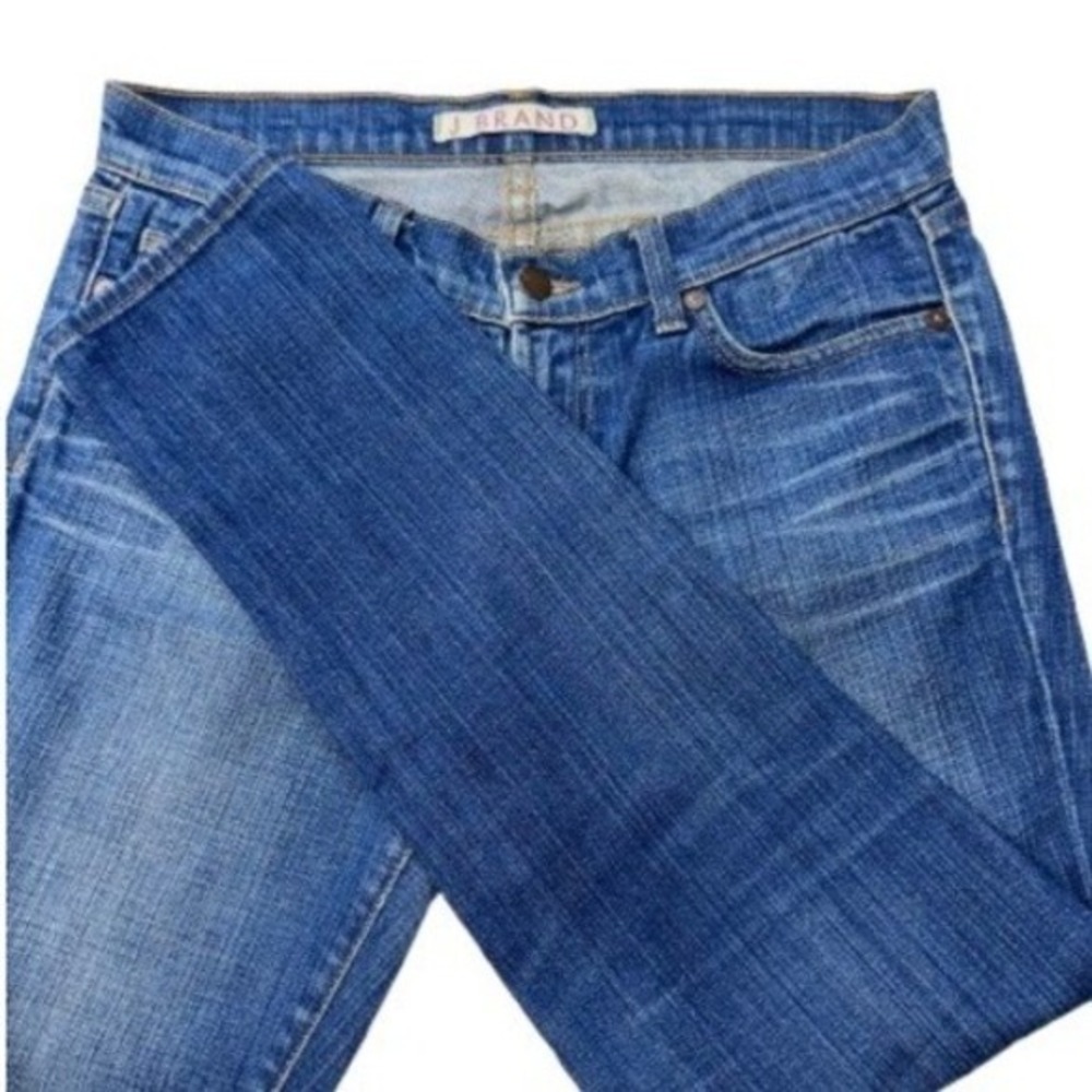 J Brand Womens Mid Rise Jeans Medium Wash Denim Size 28